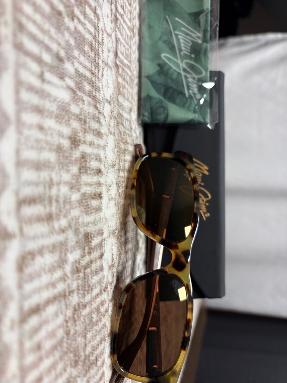 Maui Jim EH BRAH Tortoise Shell Sunglasses with Brown Lenses